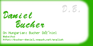 daniel bucher business card